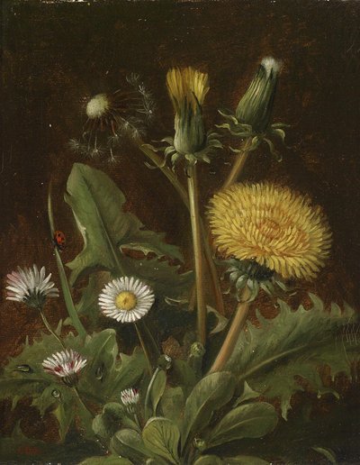 Naturaleza muerta con diente de león de Otto Didrik Ottesen
